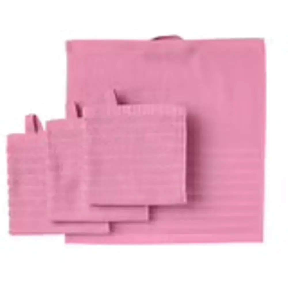 IKEA VÅGSJÖN Pink Washcloth 4 Pack for Practical Everyday Luxury